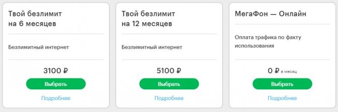 Интернет тарифы Мегафона в Кирове и области