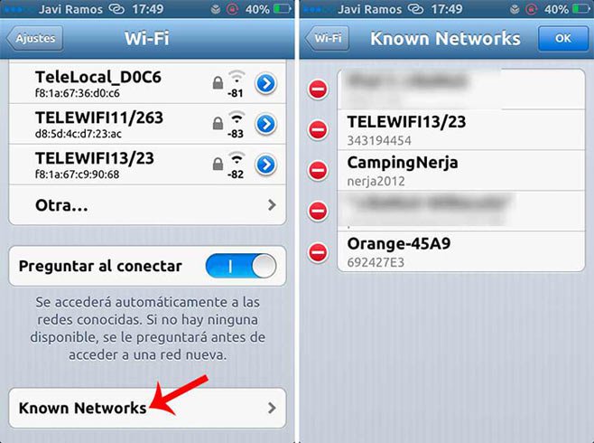 NetworkList на айфон в действии - узнаем пароль wi-fi