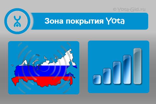 Yota зона покрытия 4G — Йота на карте России